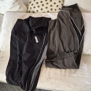 Men's Black and Gray Track Pants